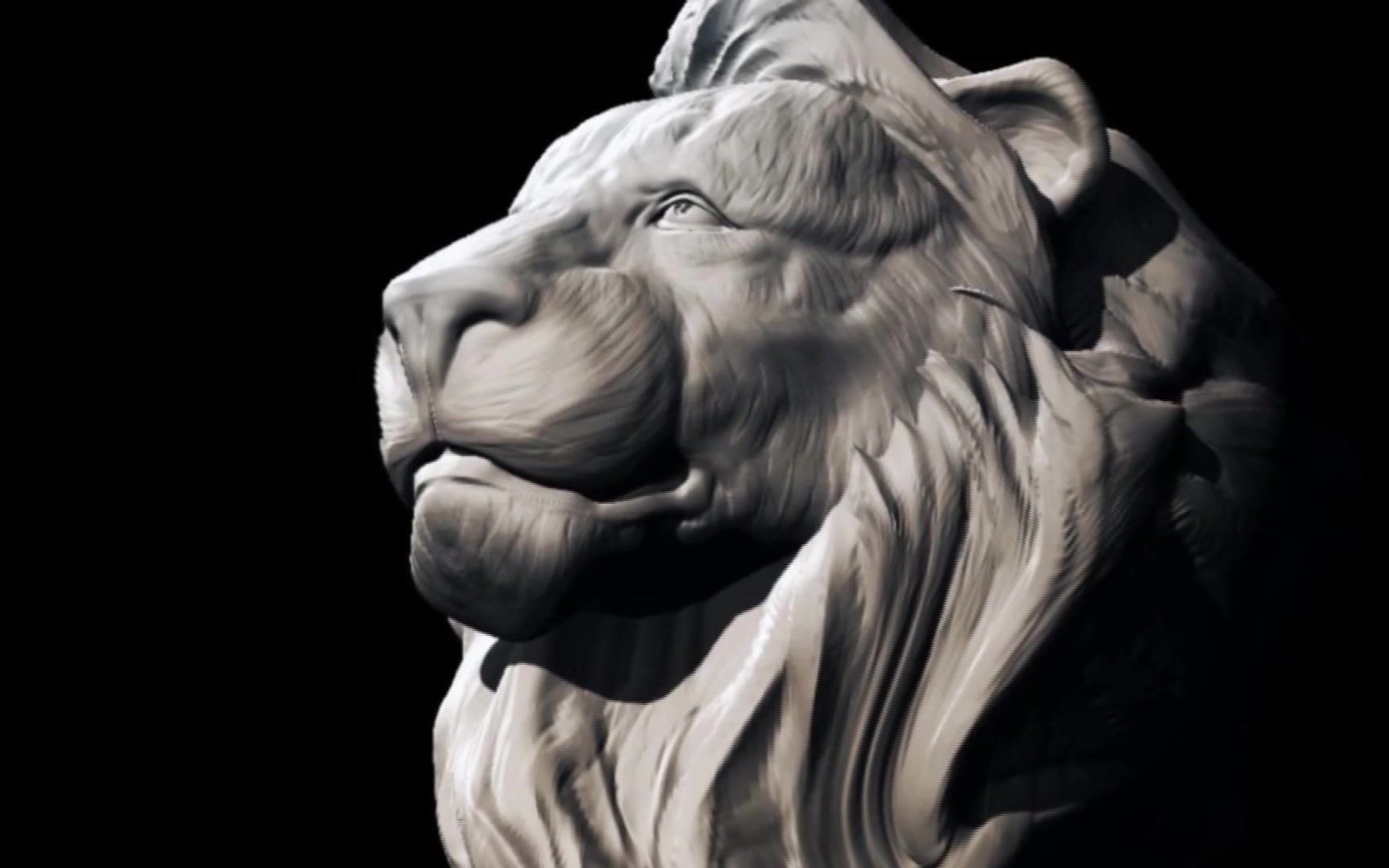 「3d建模」狮子头3d模型制作,zbrush加速雕刻_哔哩哔哩 (゜-゜)つロ