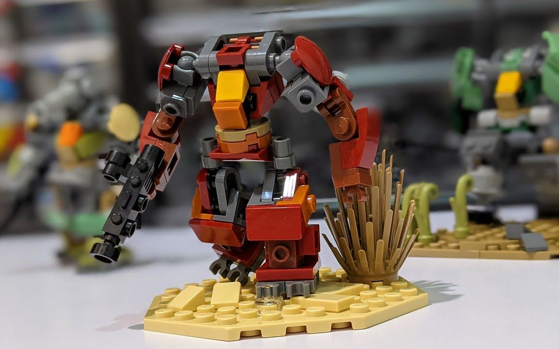 乐高moc教程 迷你机甲1 ep 30 拼搭指南_哔哩哔哩_bilibili