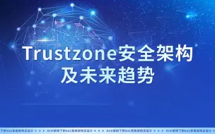 Download Video: Trustzone安全架构及未来趋势——Arm架构下的SoC系统架构及设计②