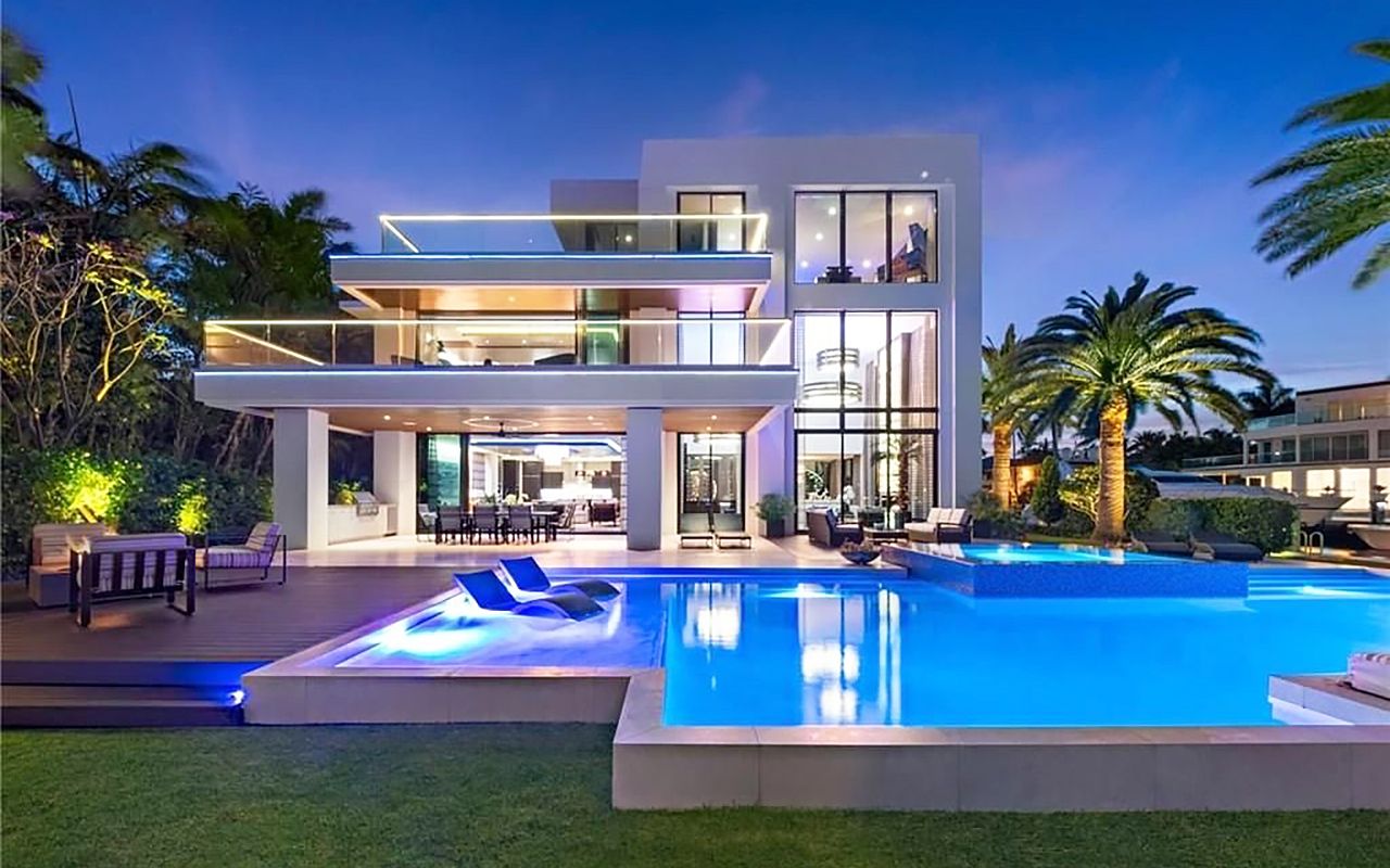 4k「luxury home」劳德代尔堡现代滨水豪宅~2665 castilla isle, fort