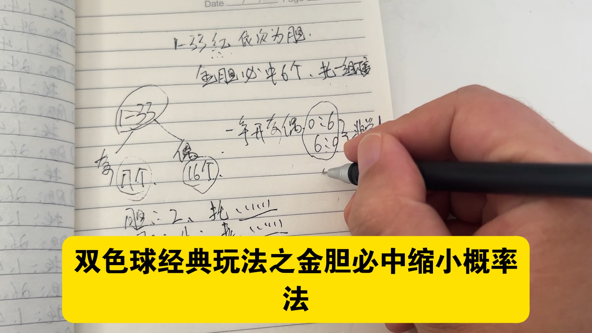 双色球经典胆拖玩法之金胆必中缩小概率法桌游棋牌热门视频