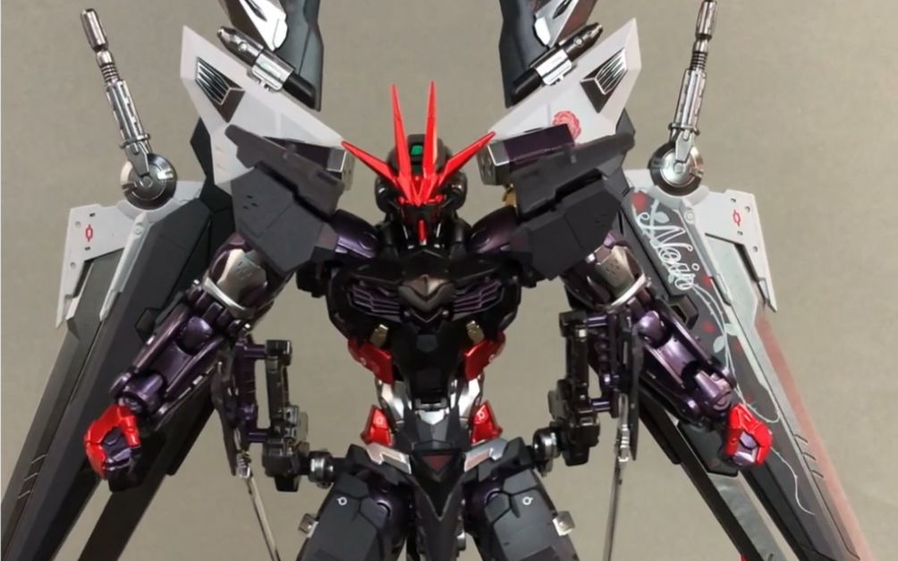 万代高达模型 hirm漆黑异端喷涂上色._哔哩哔哩_bilibili