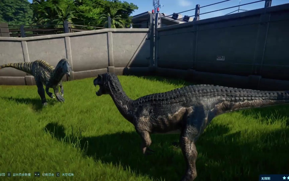 【侏罗纪世界:进化】似鳄龙vs 重抓龙 侏罗纪斗兽场系列_哔哩哔哩 (゜