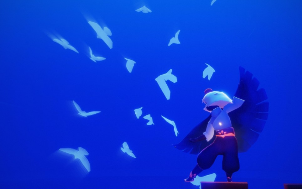 光遇克莱因蓝飞鸟打卡