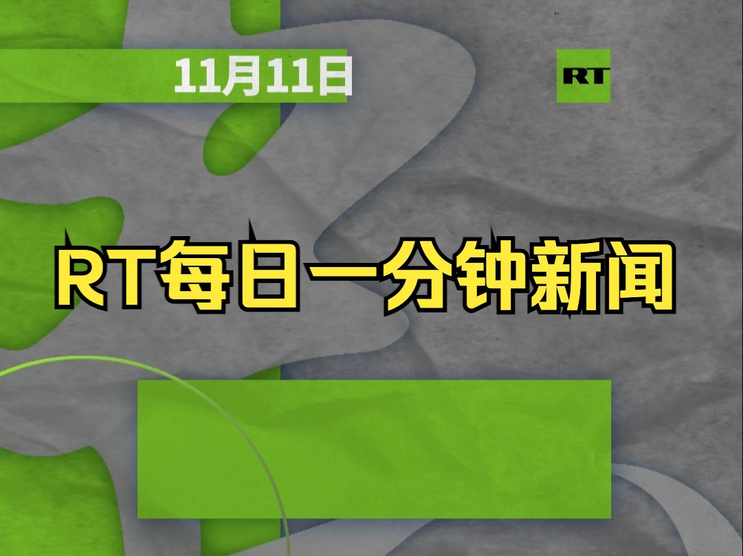 RT每日一分钟新闻|11月11日哔哩哔哩bilibili