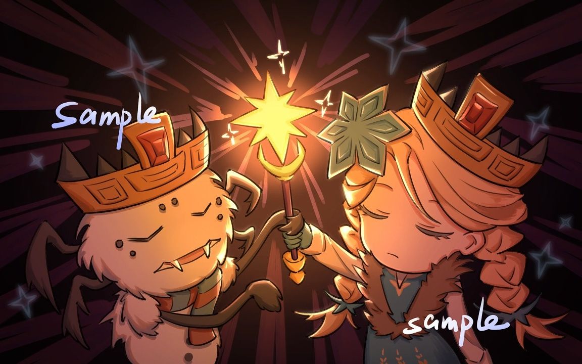 【饥荒稿件展示】韦伯x温蒂【medibang上色过程】