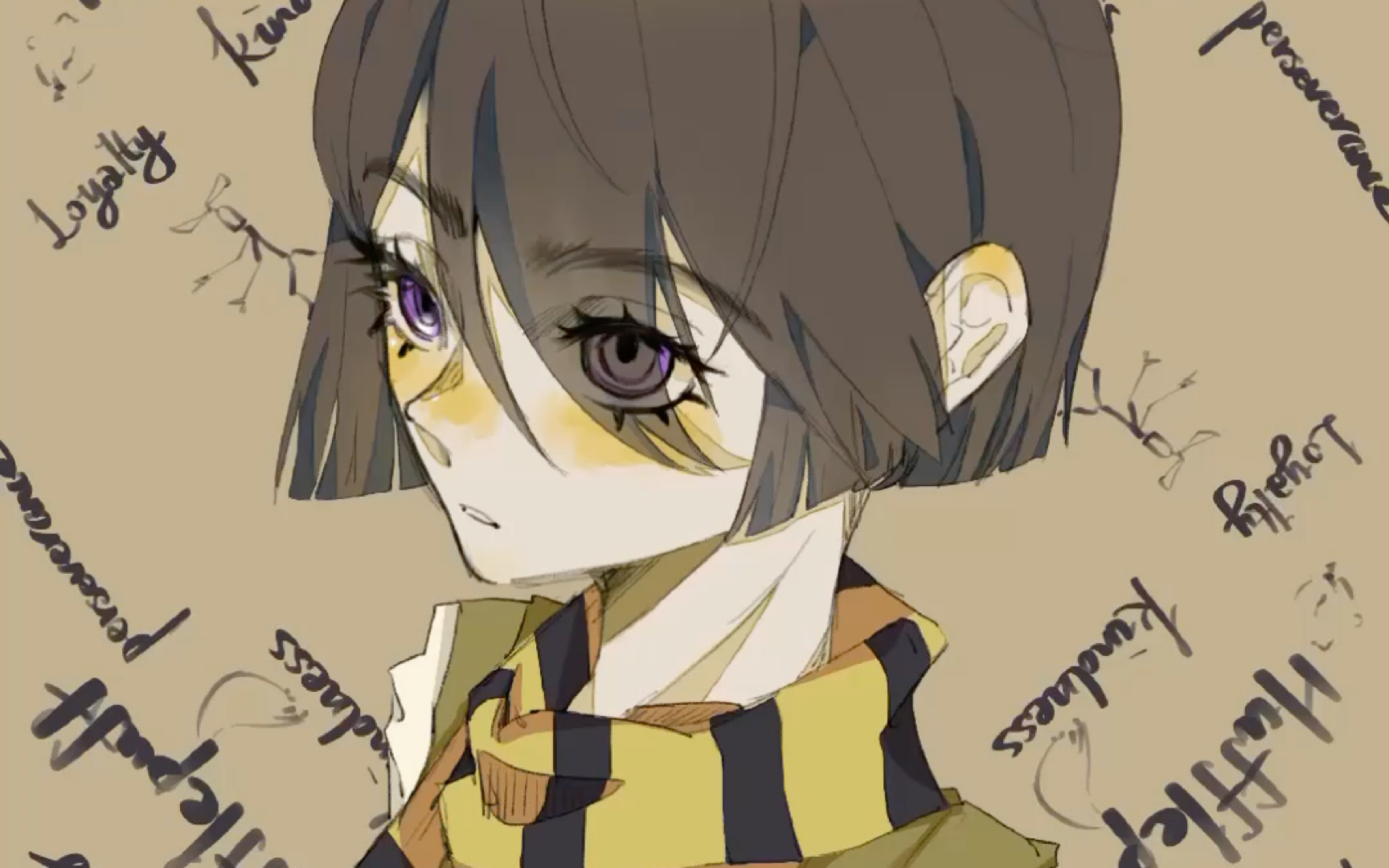 【procreate】我们勤劳忠实，我们是赫奇帕奇。—哈利波特oc摸鱼/从未出现过黑巫师的学院。_哔哩哔哩_bilibili