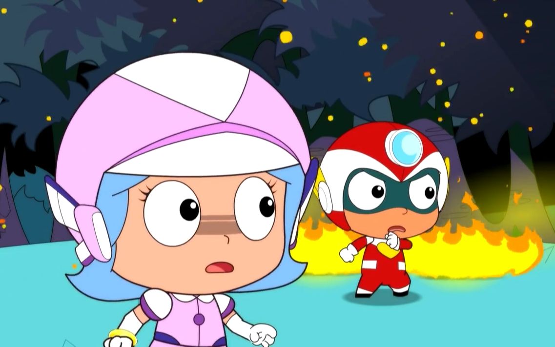 开心超人被大火团团围住,蟑螂爆发超能力一拳打飞恐龙