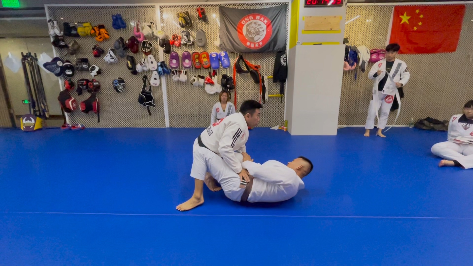 巴西柔术黑带 杭州亚运会国家柔术队主教练吴承达老师讲授切膝过腿转