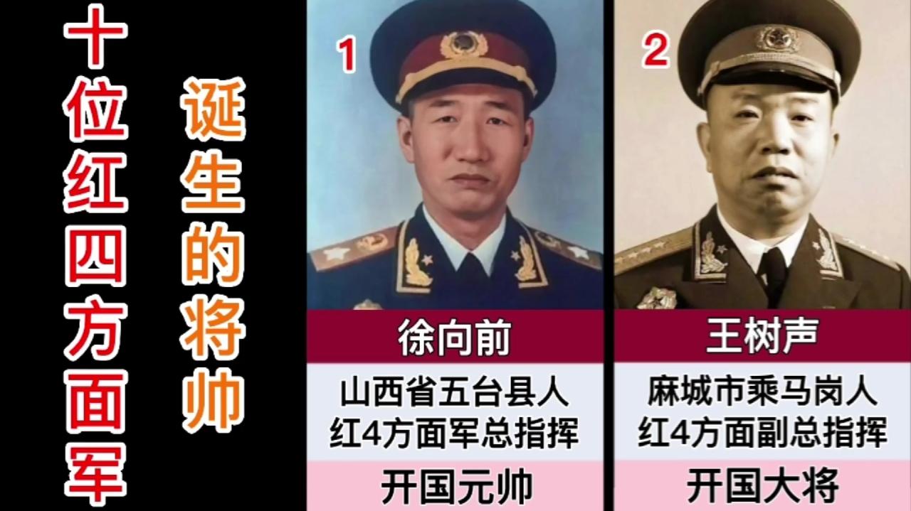 10位红四方面军诞生的将帅,一位元帅,三位大将,六位上将哔哩哔哩bilibili