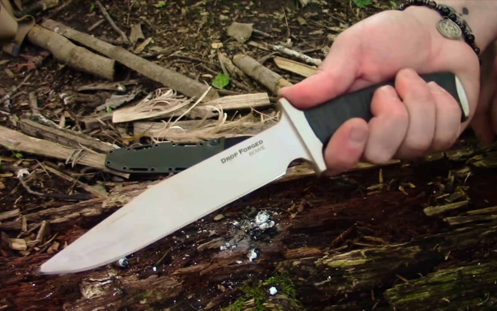 讲解cold steel冷钢36md drop forged bowie金色一体博伊刀