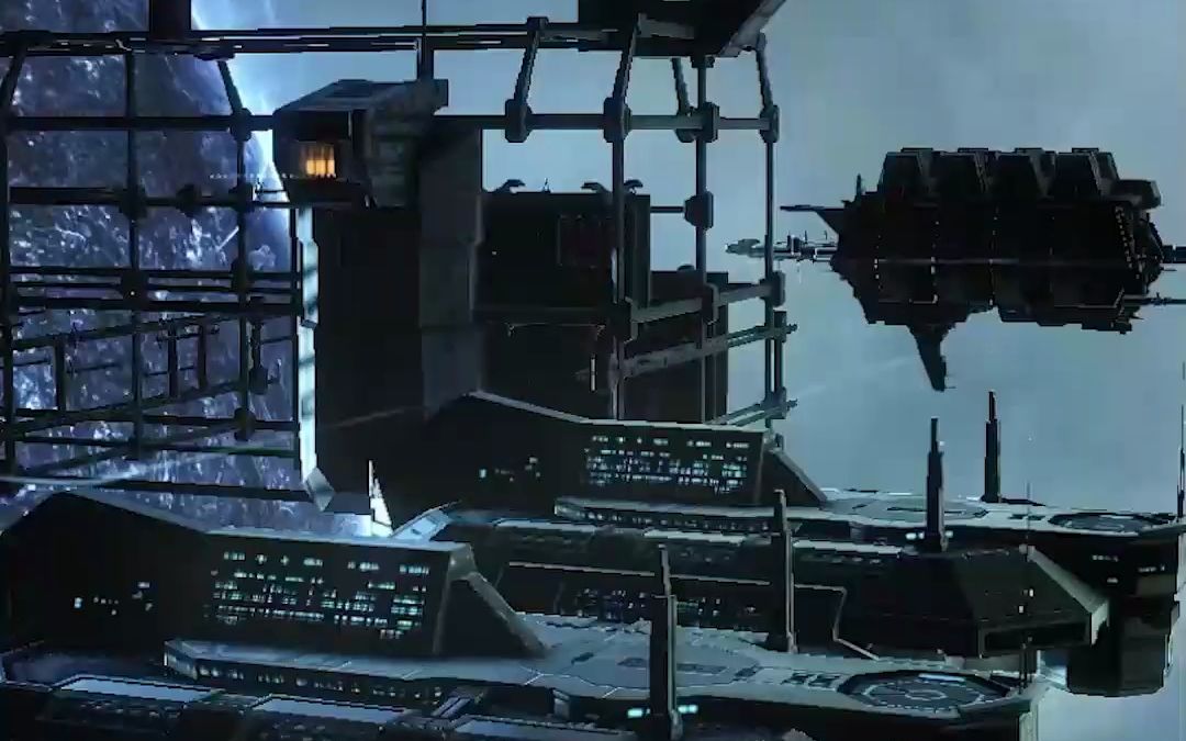 eve online 星战前夜 空间站美景