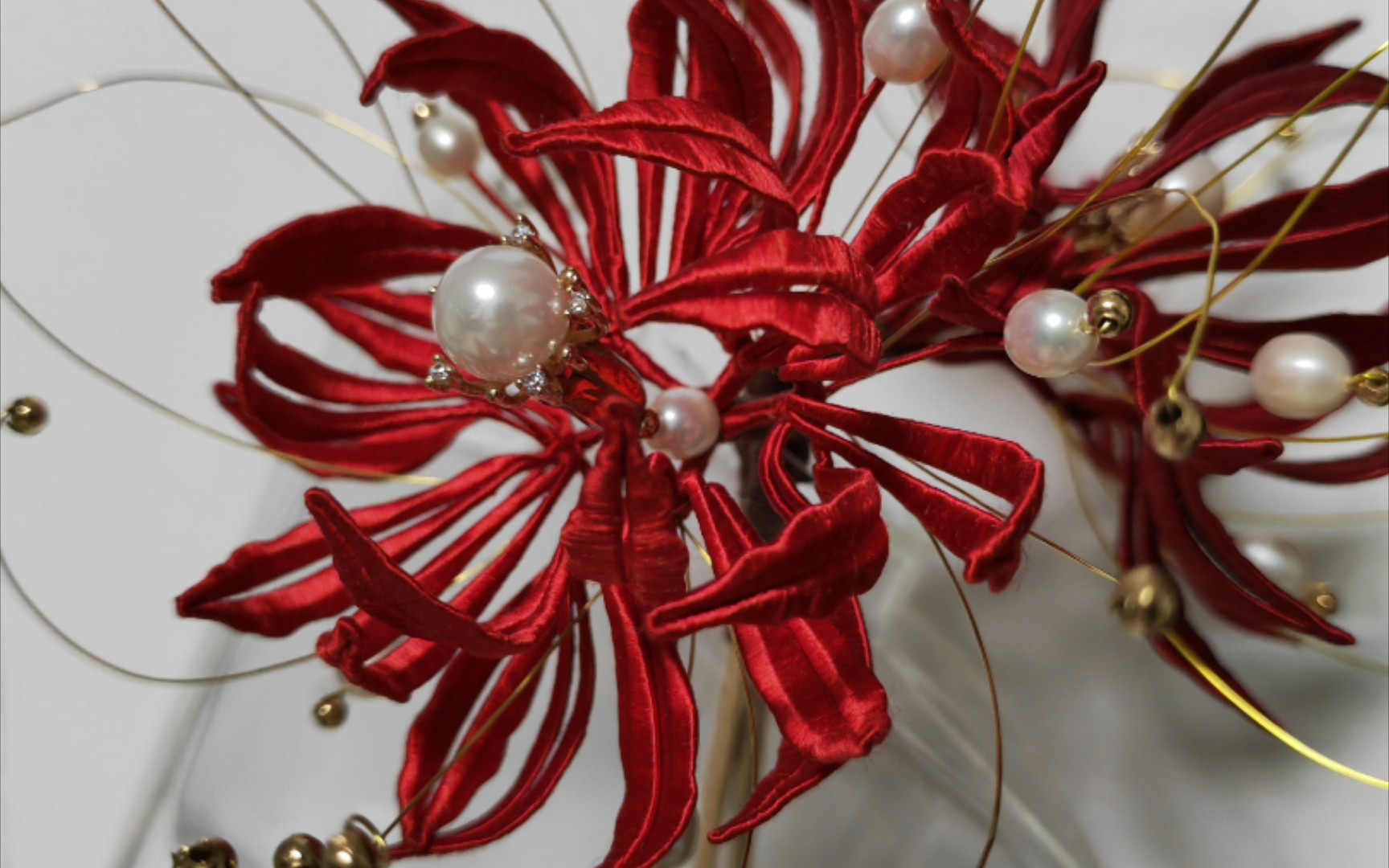 一对彼岸花缠花已完成.