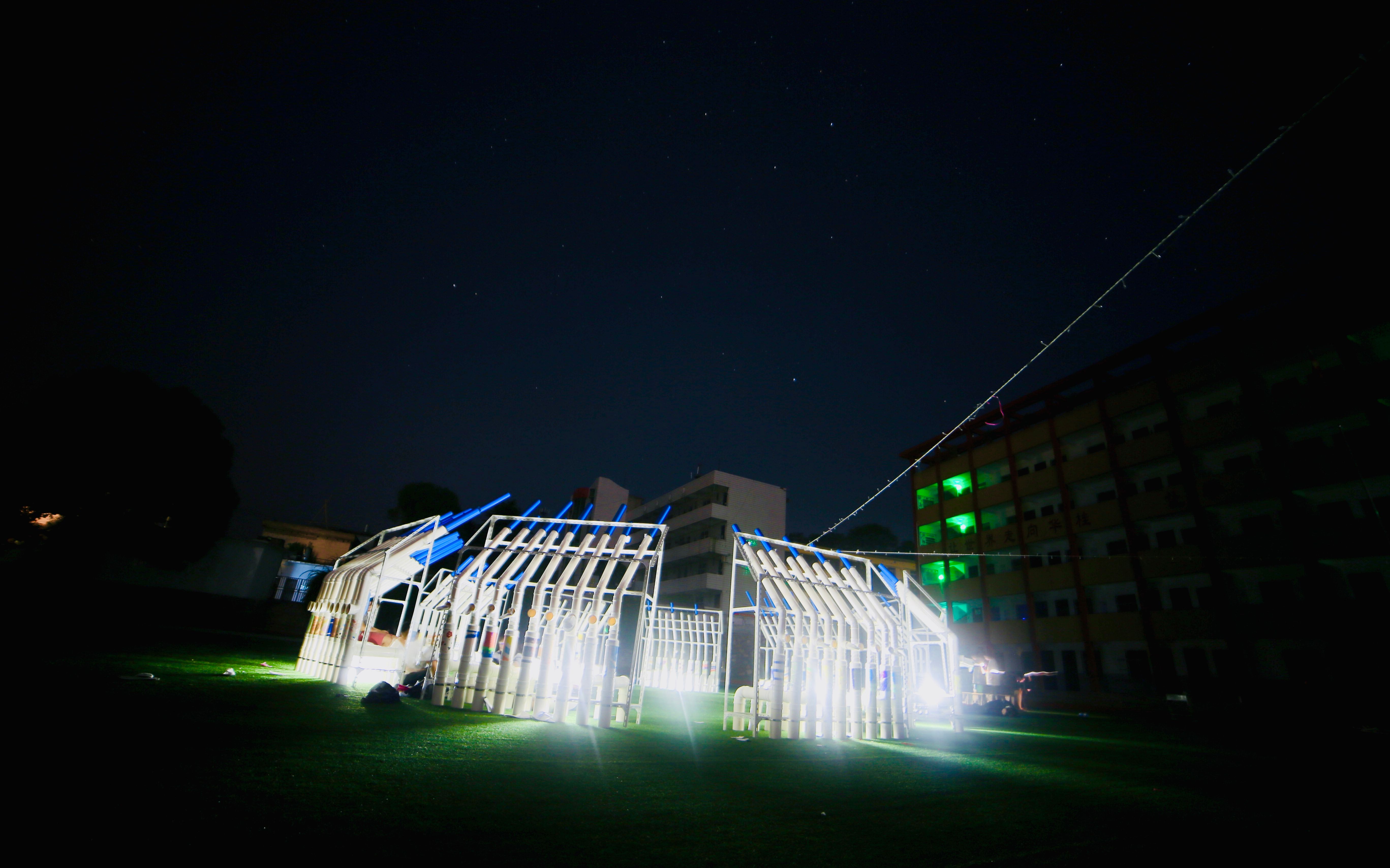 种太阳2019乡村儿童夏令营浠水bluedream环形剧场搭建