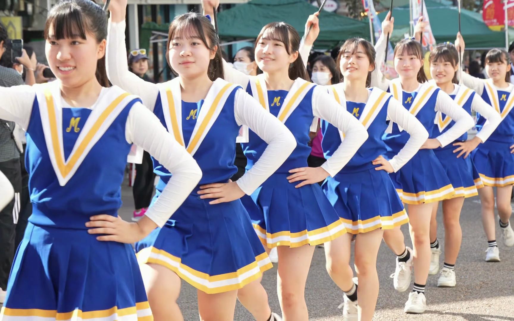 2023年日本无名乡下高中吹奏乐部   舞棒部行进游行2