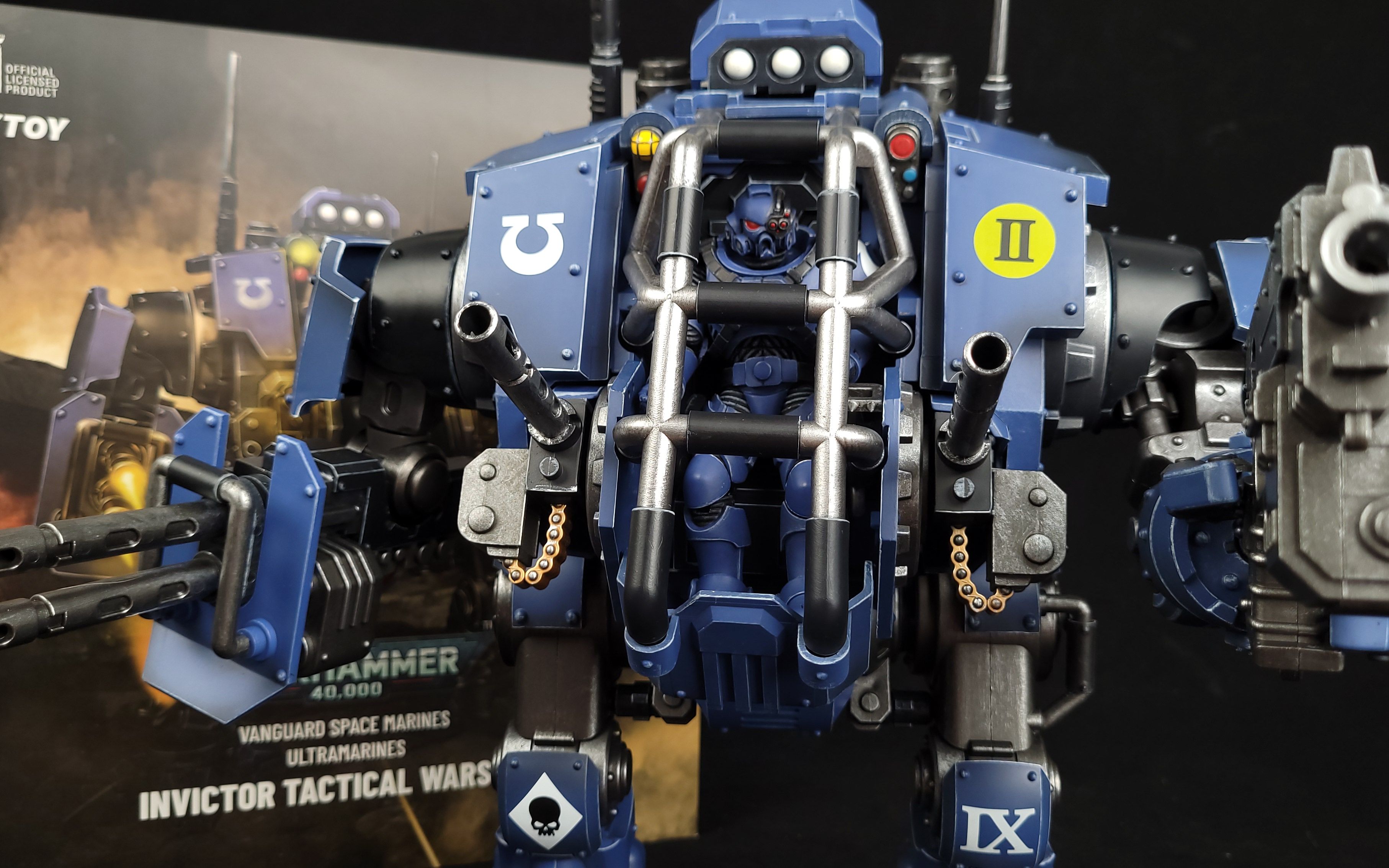 模玩开箱joytoy暗源战锤40k不败者战术机甲大块头