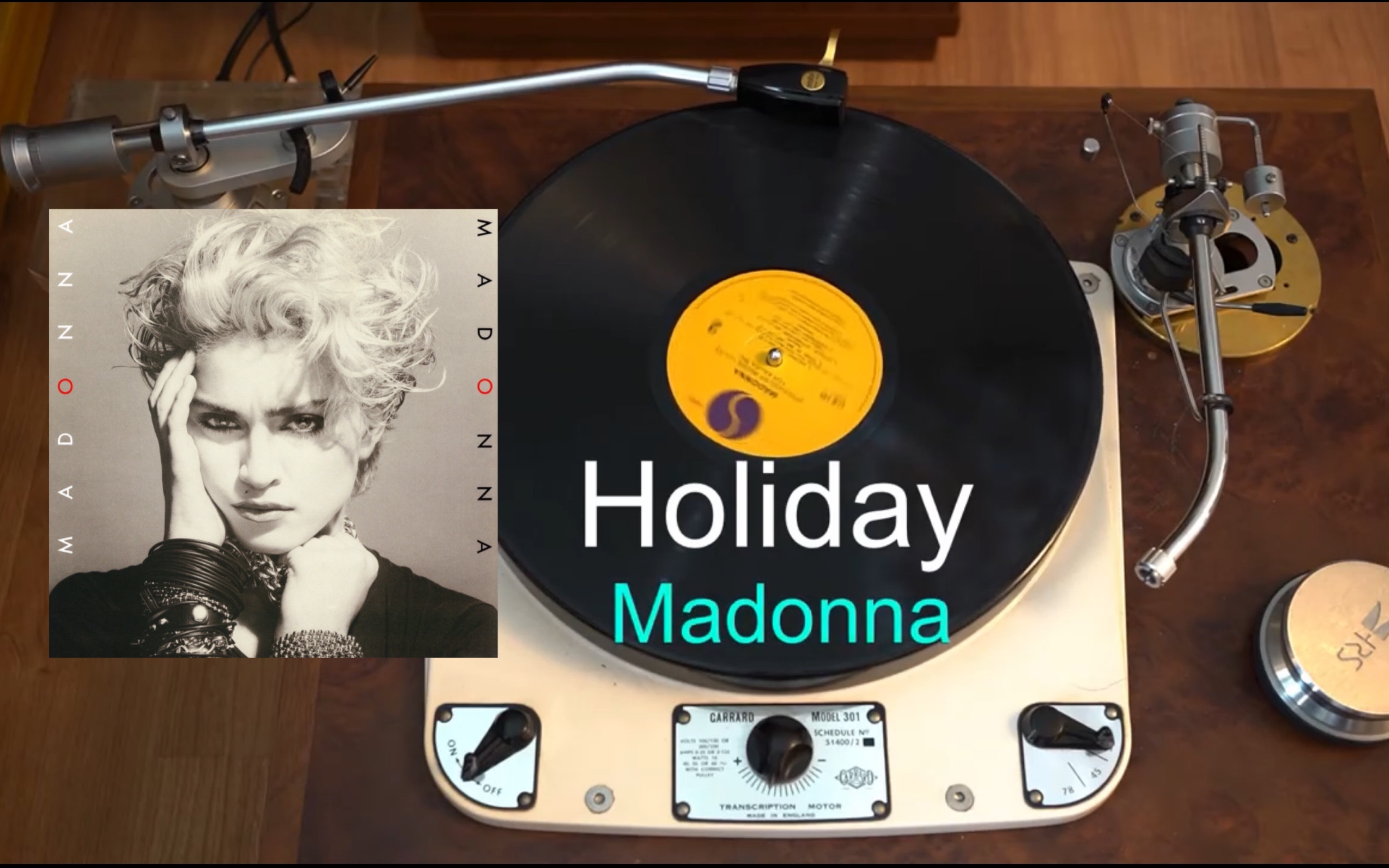 【黑胶试听】麦奶madonna麦当娜黑胶单曲holiday试听_哔哩哔哩_bili