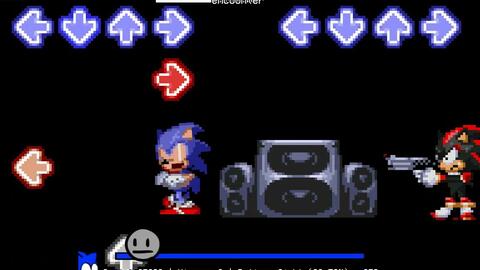 Halloween Special Shadow VS Sonic EXE (Sprite Animation)_哔哩哔哩_