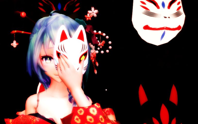 [图]【MMD/剧情向】心情随着游动的红色金鱼摇曳，落日的余晖又将你带向远方-Lil' Goldfish