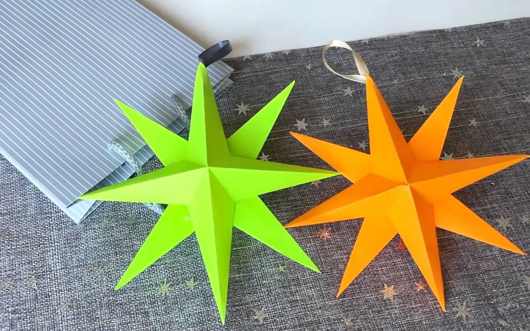 好看的3d立体星星摆件折纸教程