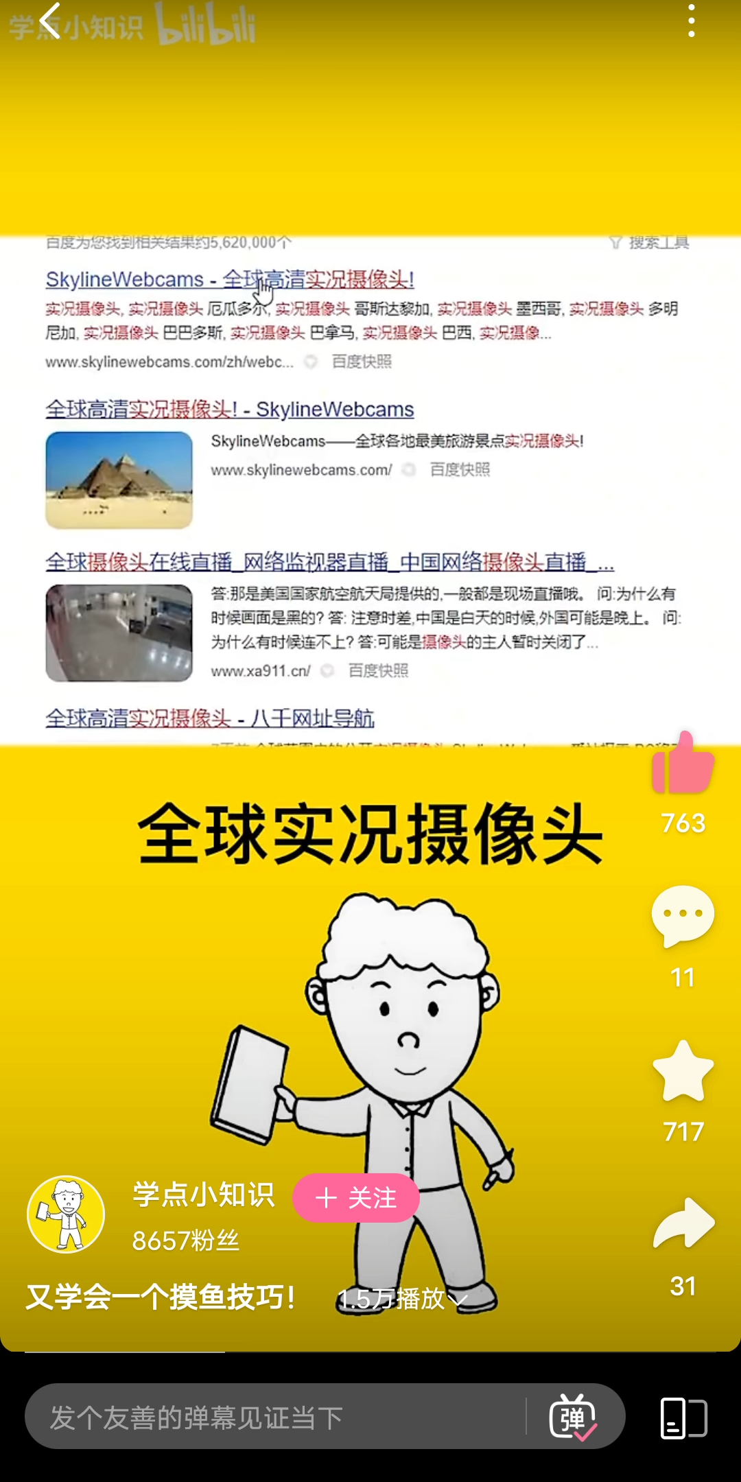 全球实况摄像头是真的假的?哔哩哔哩bilibili