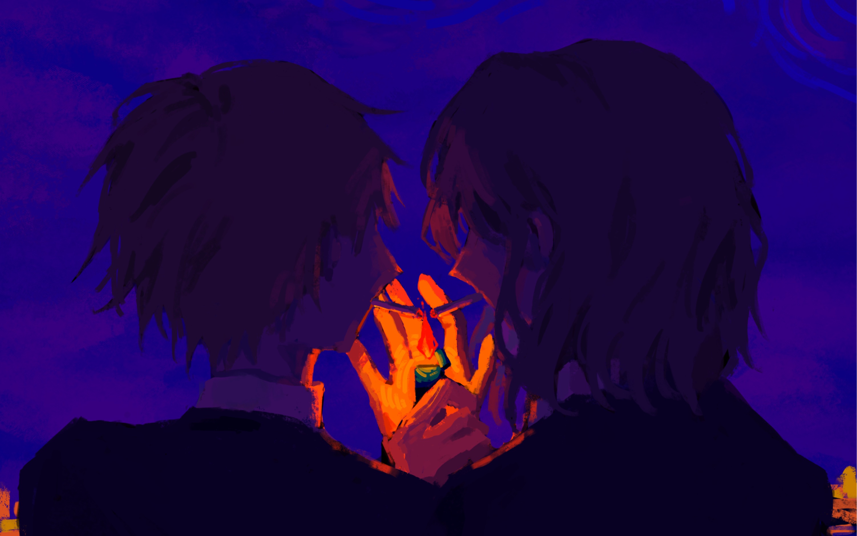 【procreate /绘画过程/仏英/dover】月下