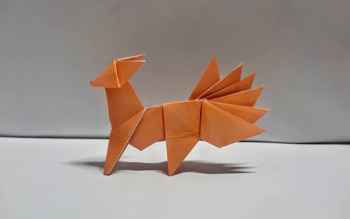 【origami instructions】六尾宝可梦折纸教程pokemon vulpix