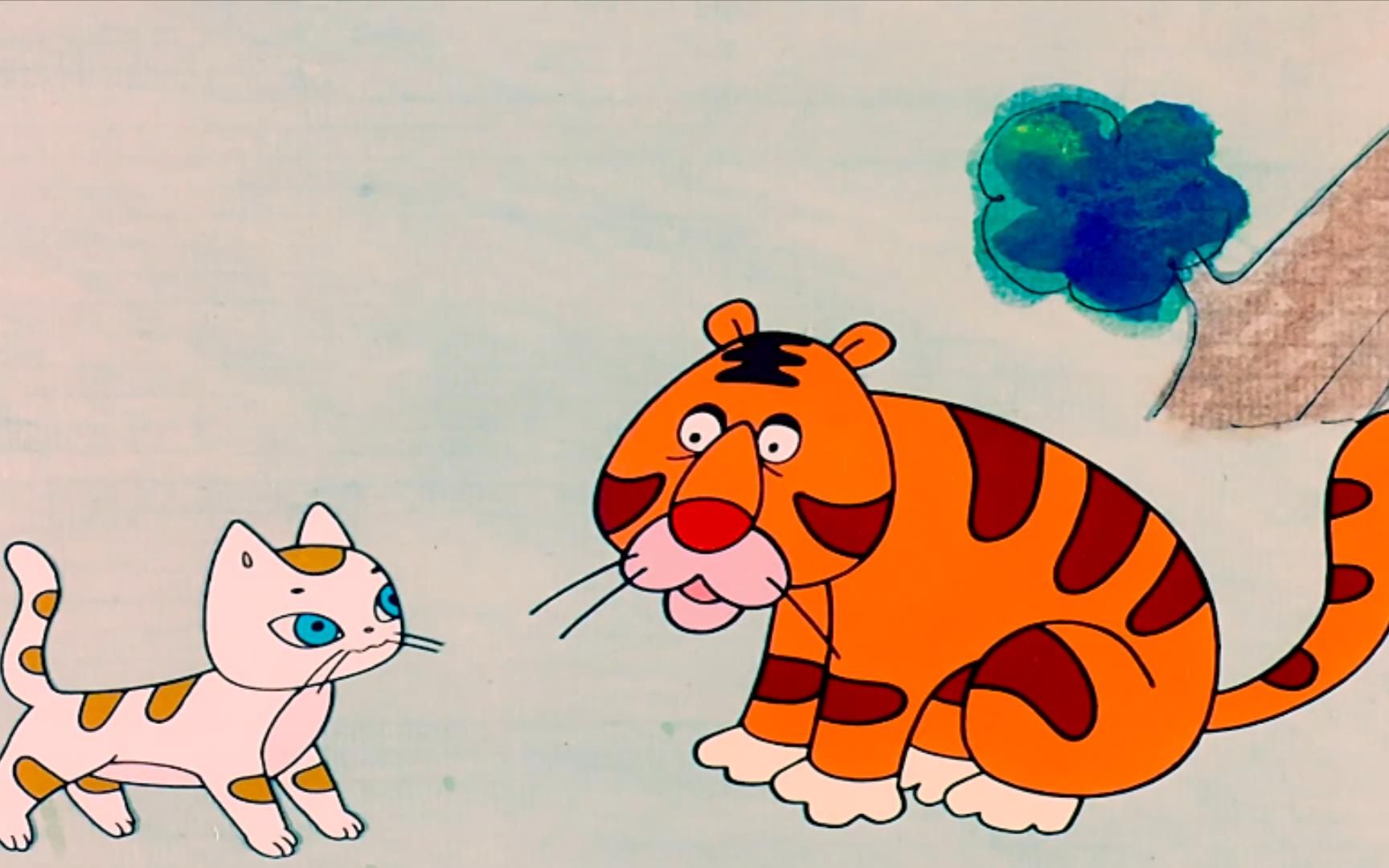 老虎向花猫学武艺,没想到因为上树的那招没学会,最后害了自己!