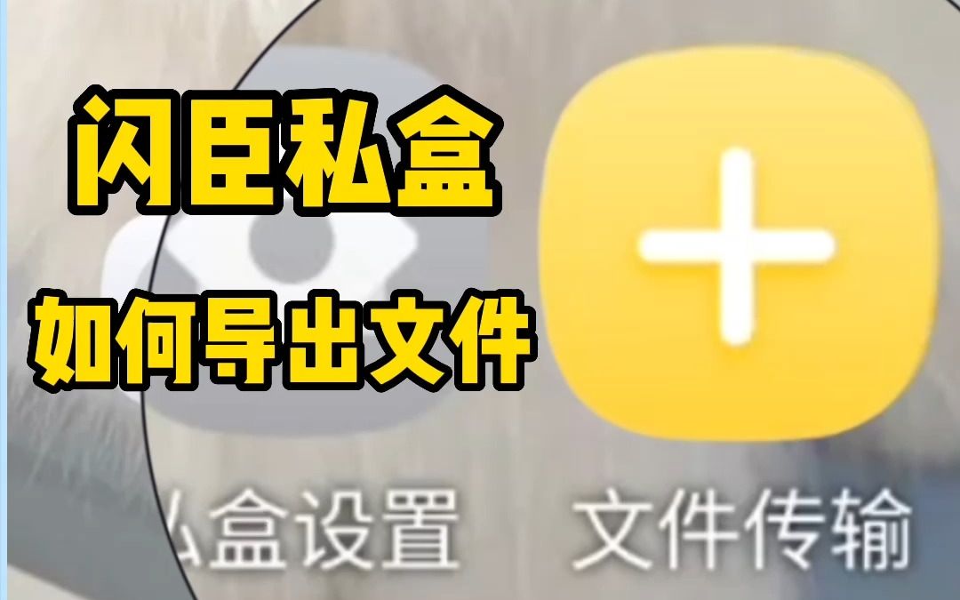 闪臣私盒如何导出文件哔哩哔哩bilibili