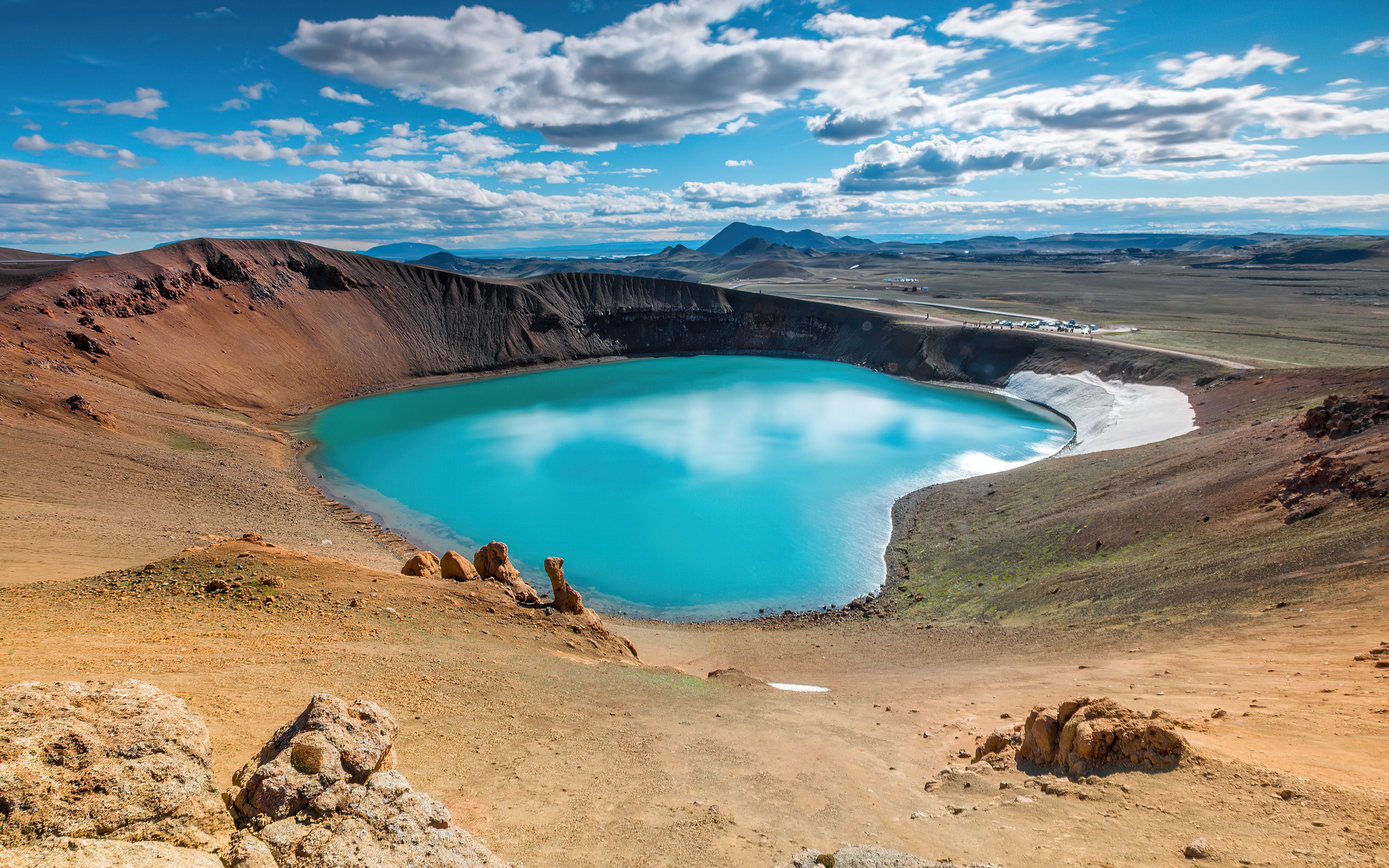 克拉夫拉火山航拍