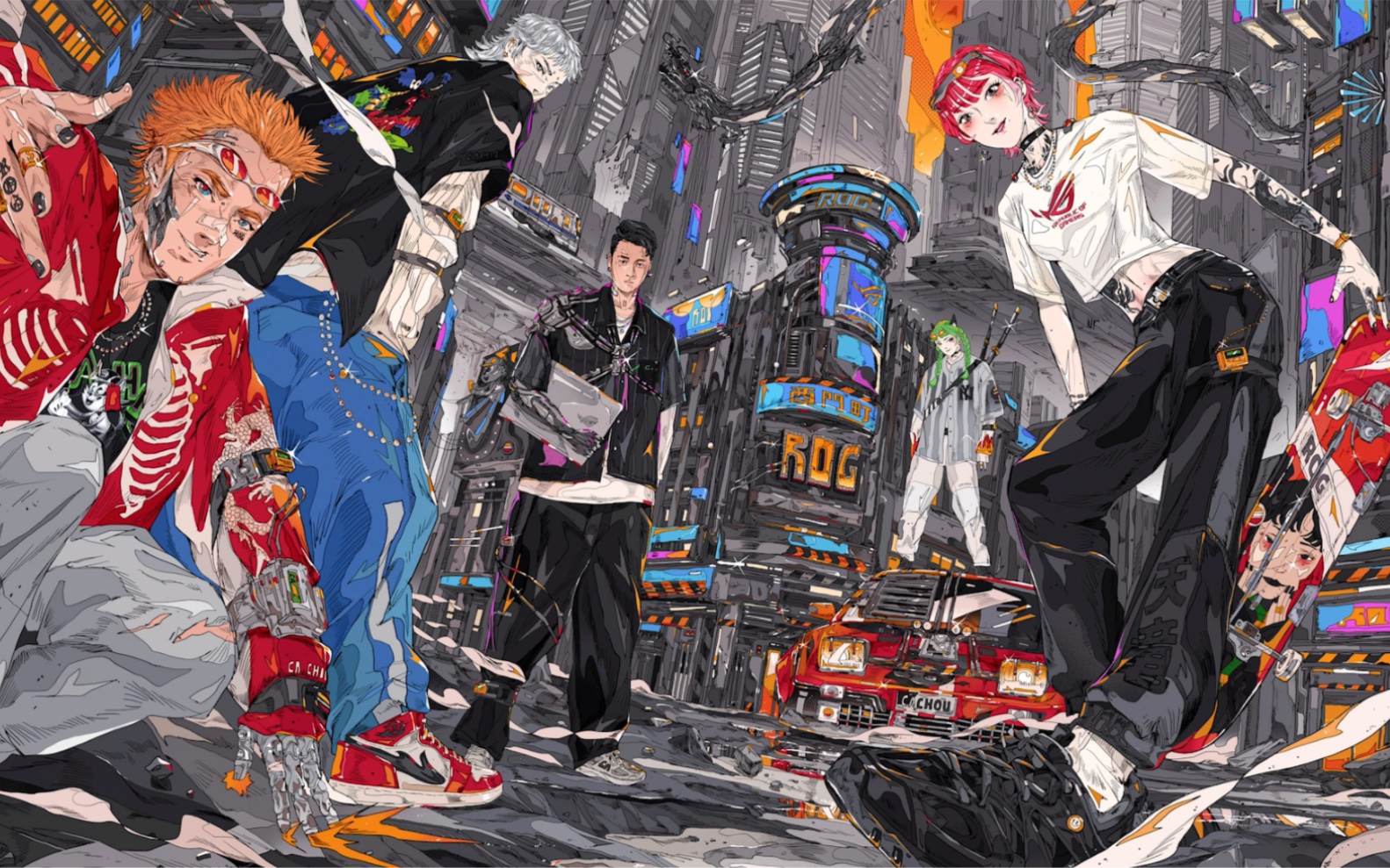 【顶级视觉呈现-rog玩家国度世界观大赏】4k壁纸典藏鉴赏,需要的小