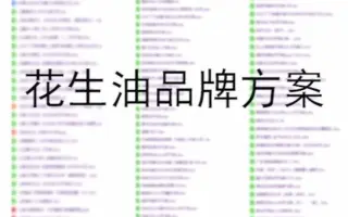 花生油品牌营销市场策划内容传播媒体推广规划方案计划书模板