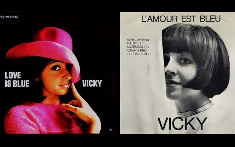 [图]【英法雙版】Vicky - Love Is Blue VS L'amour Est Bleu (中英法字幕)