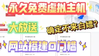 永久免费虚拟主机，无任何套路白嫖直接领取。稳定流畅不卡顿，新手小白也能一键部署！零成本拥有，这个福利不容错过！