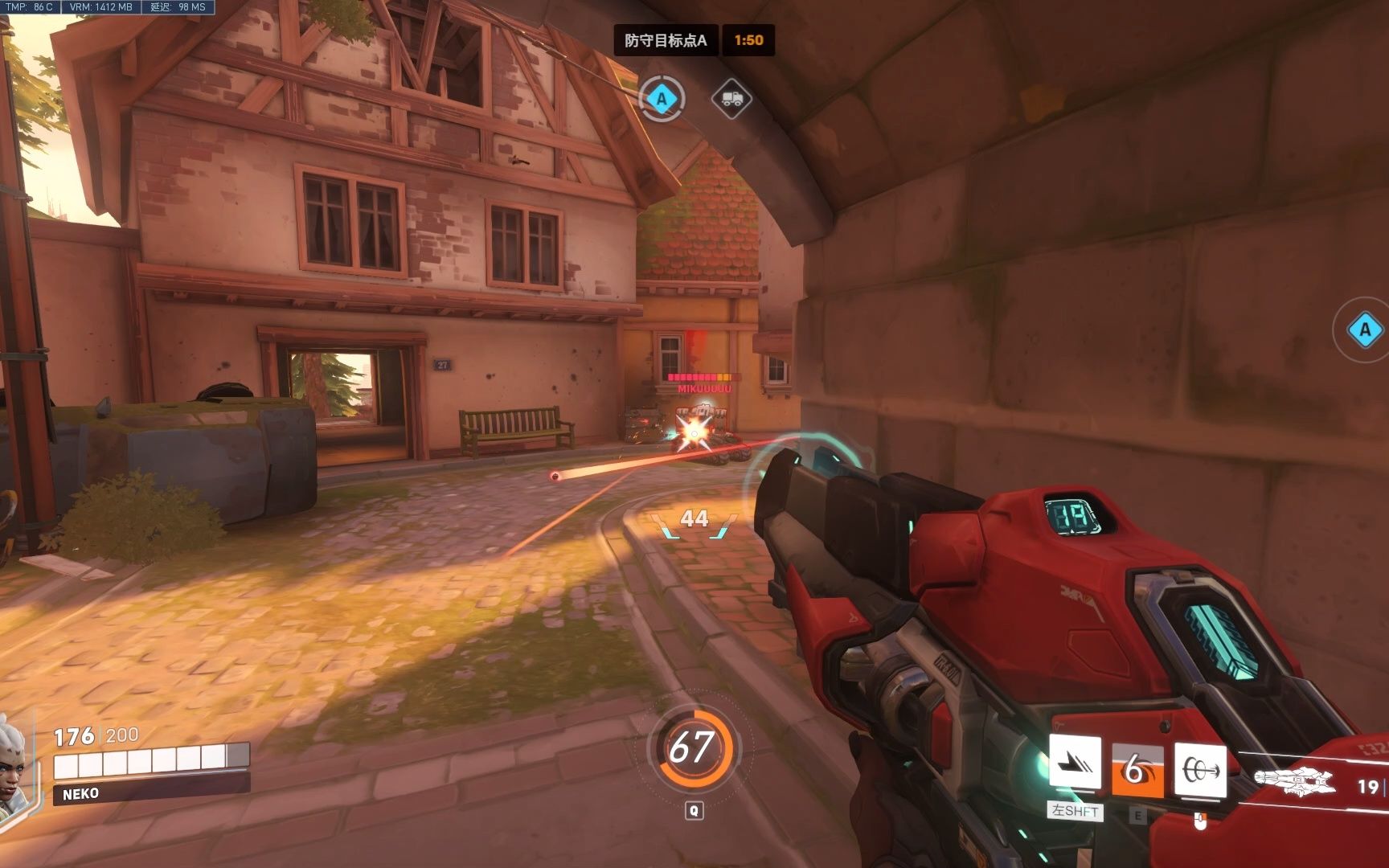 ow2】只有这局杀人了,玩了两个小时才发现原来不是即时弹道_网络游戏