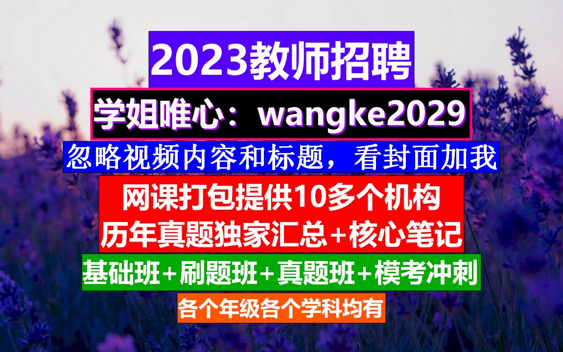 全国教师招聘英语学科,教师招聘考试综合知识,教师编招聘公告哔哩哔哩bilibili