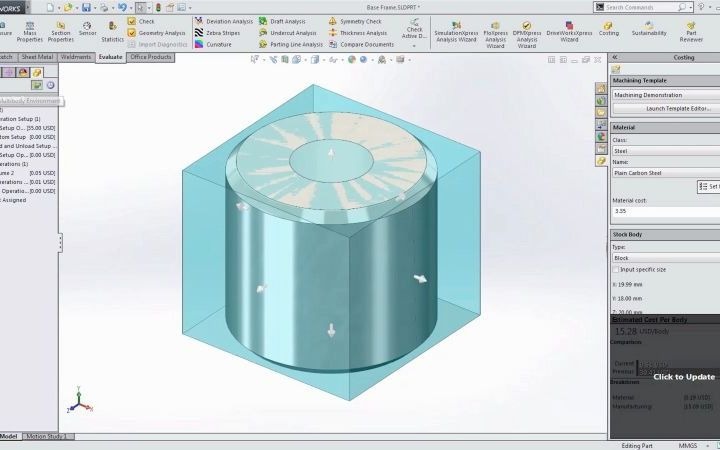 SolidWorks解决方案设计制造成本估算利器哔哩哔哩bilibili