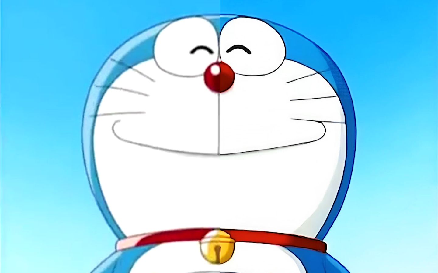 【画质修复测试】来看看高画质版哆啦a梦大山版动画op吧_哔哩哔哩