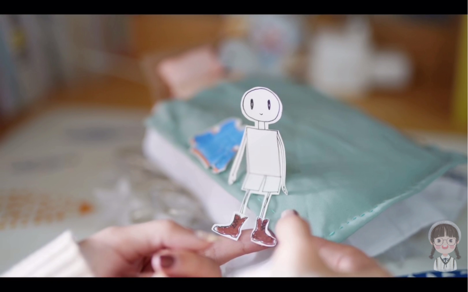 定格动画纸片人温馨可爱的校园故事一门课的视频作业