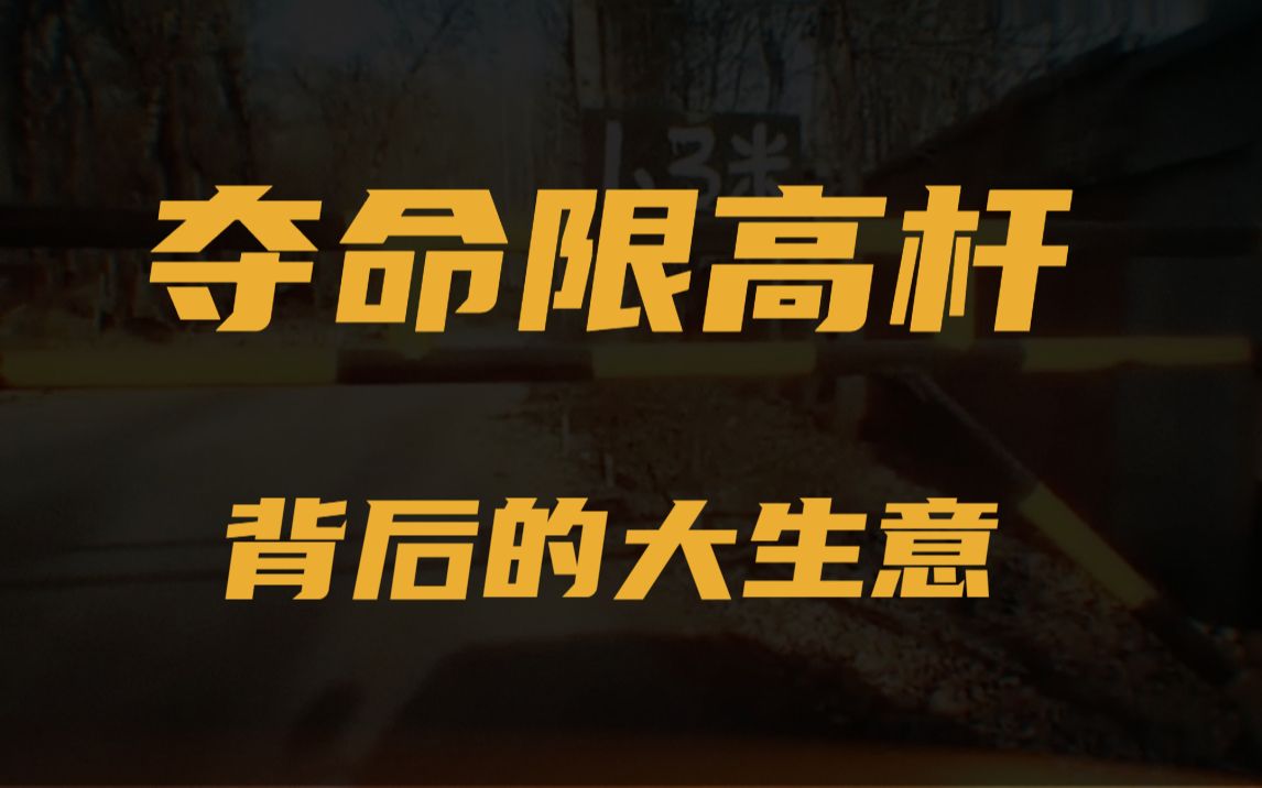 52万一根!夺命限高杆背后,有着不可估量的大生意哔哩哔哩bilibili