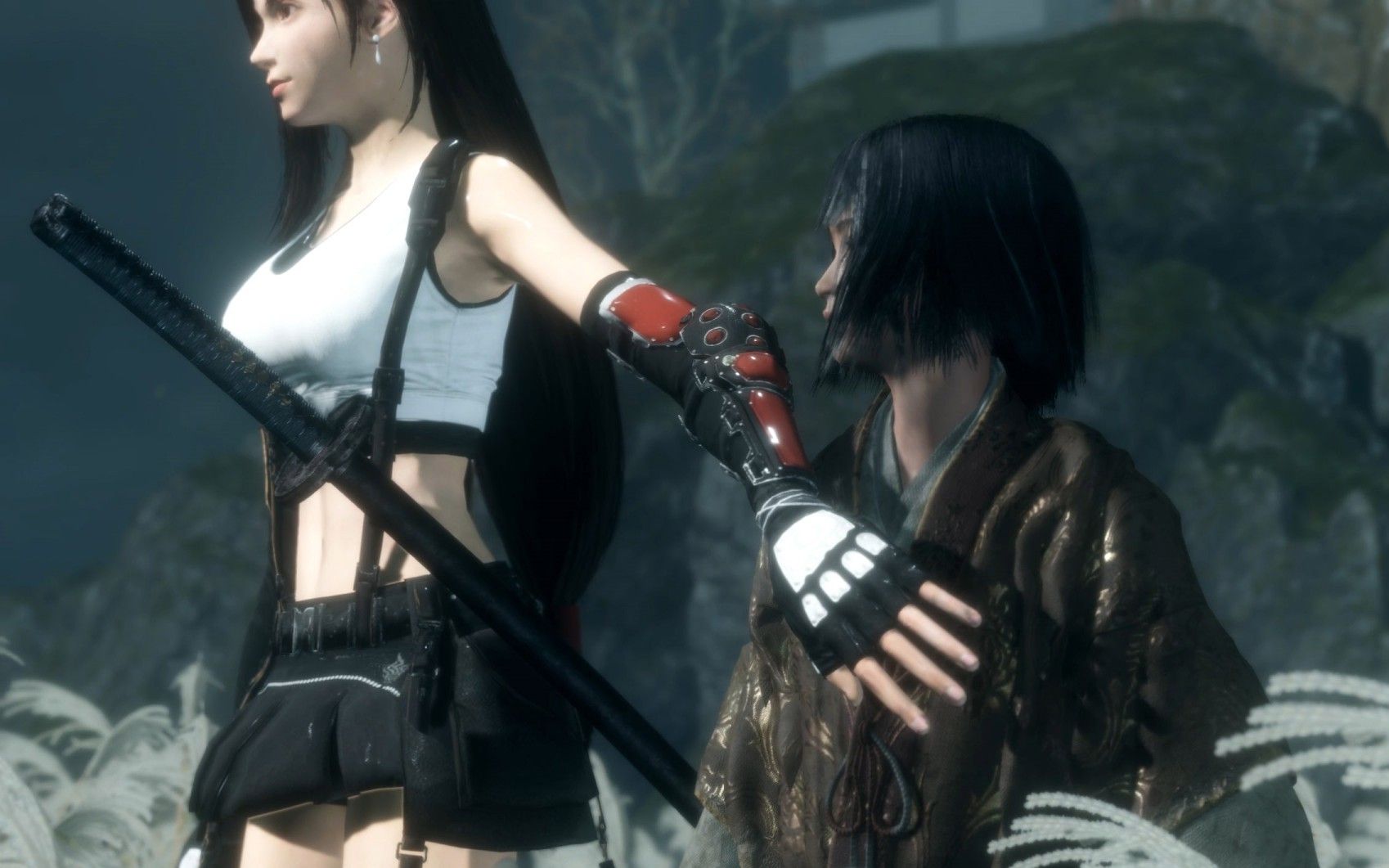 【只狼mod】最终幻想蒂法大战黑色蕾丝永真