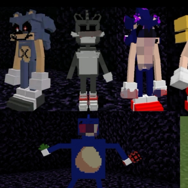 EXE: Normal/Fake [FNF Sonic.EXE V2] [FANMADE] V2 Minecraft Skin