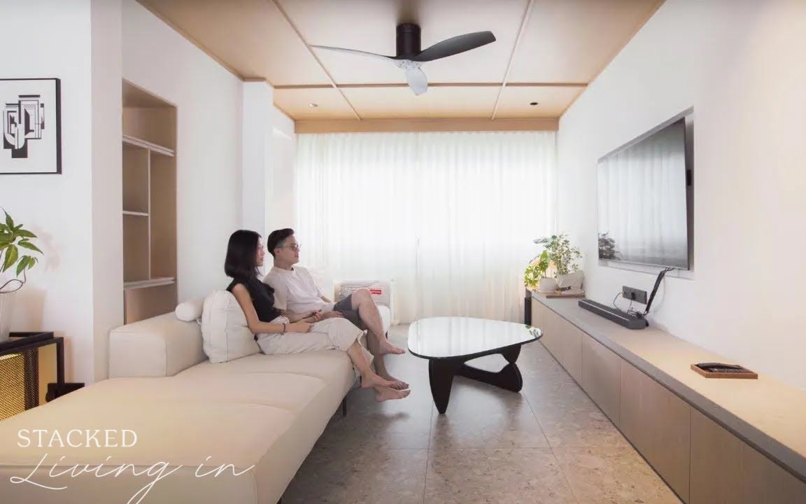 【Room Tour】一对建筑师夫妇对旧组屋进行了有品位的改造 | 木系简约风格 | @Stacked Homes哔哩哔哩bilibili