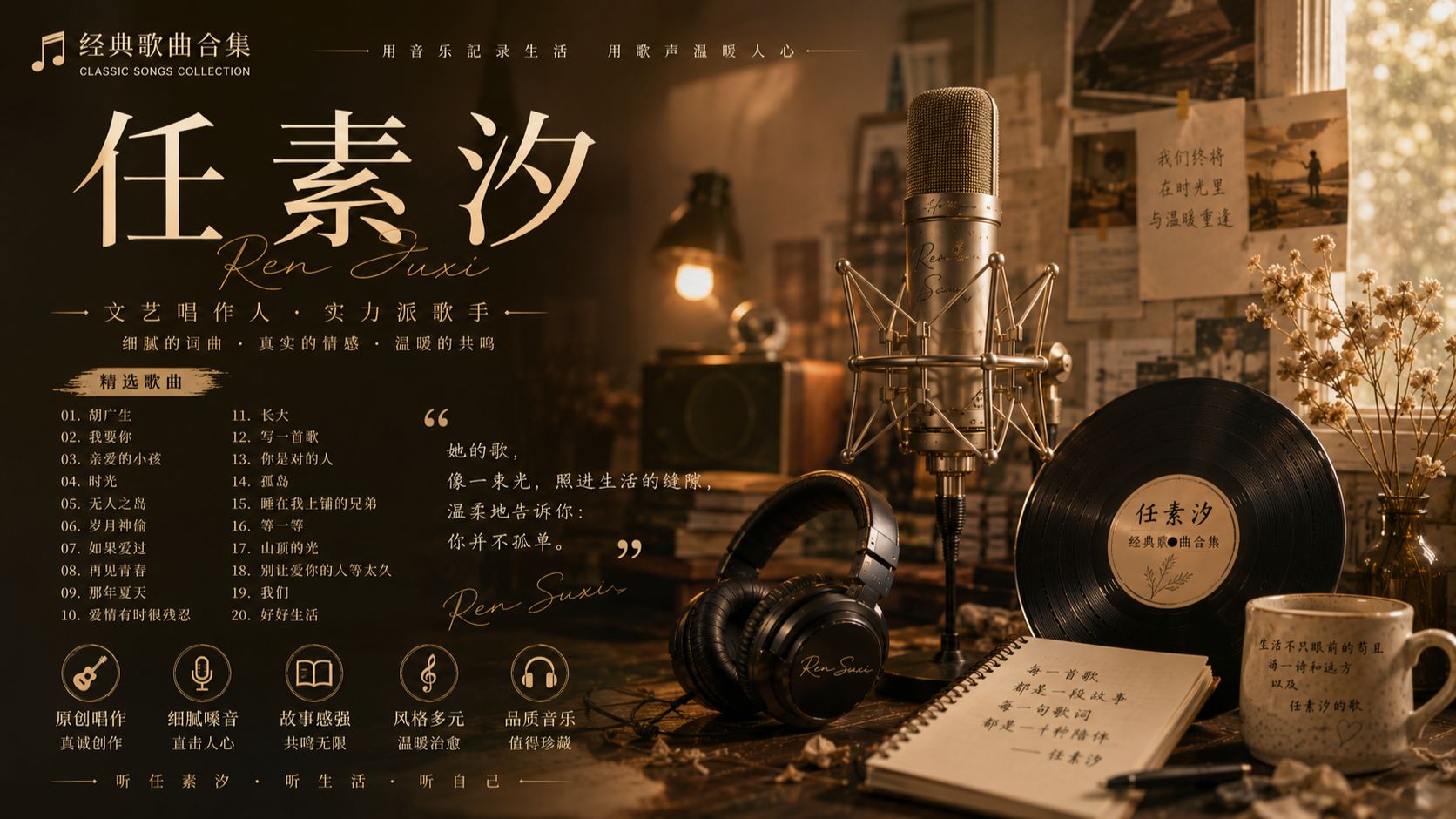 在百万豪装录音棚听【任素汐】『一日即日日』2026成都收官演唱会LIVE歌曲合集，【Hi-Res无损音质】，可后台播放，沉浸式放松听歌，开车跑步