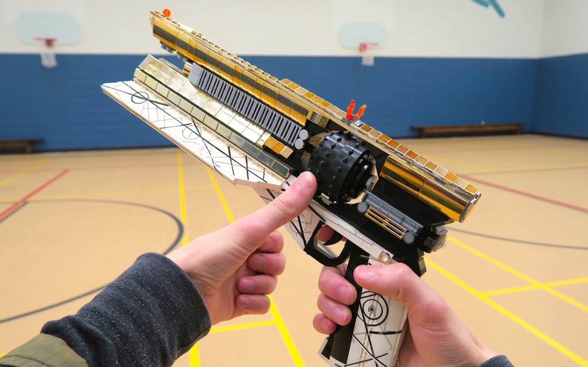 国外大神用乐高积木还原《命运2》"烈日弹丸"手炮_哔哩哔哩_bilibili