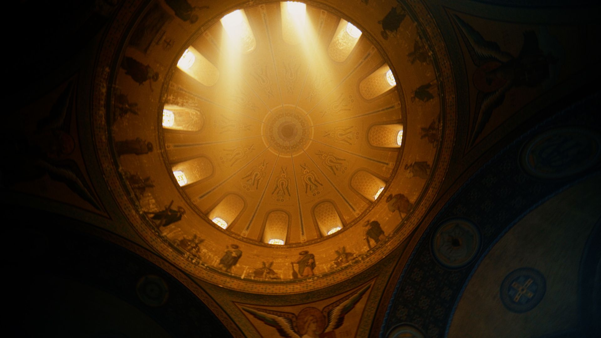 artlist 18个法国教堂室内实拍视频素材 byzantine french church