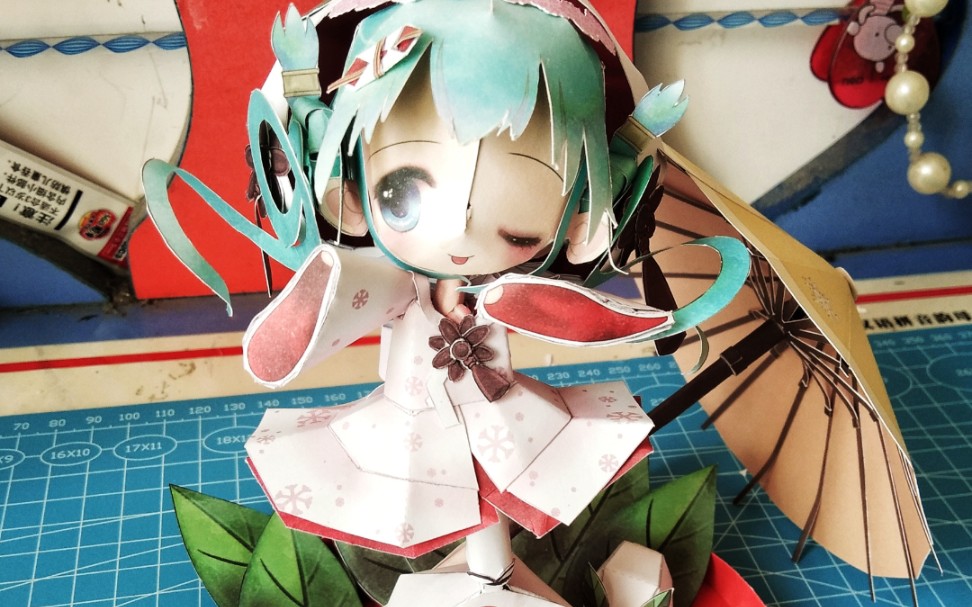 纸模雪初音草莓白舞后是真的纸片人老婆