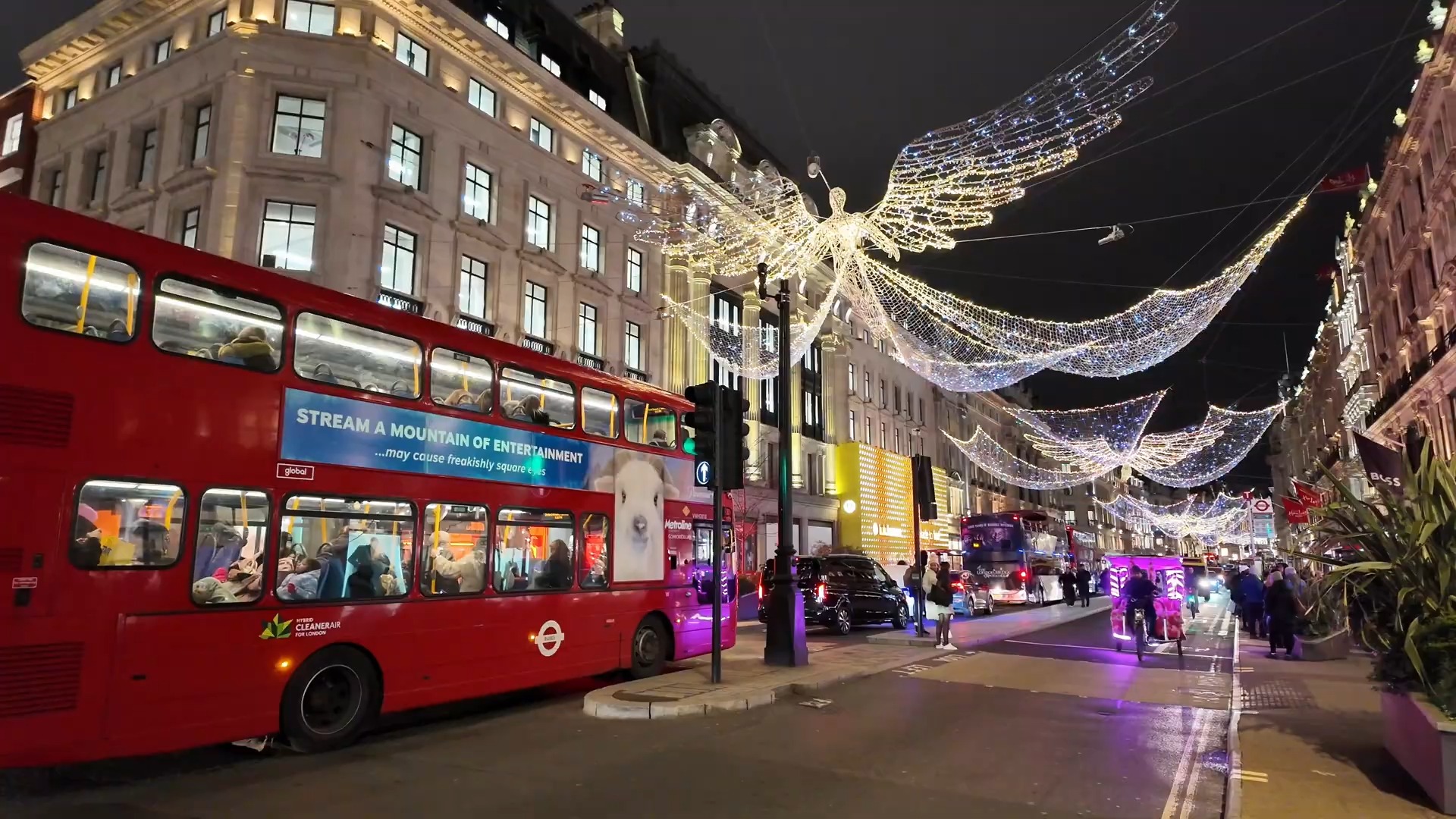 英国圣诞节街道图片