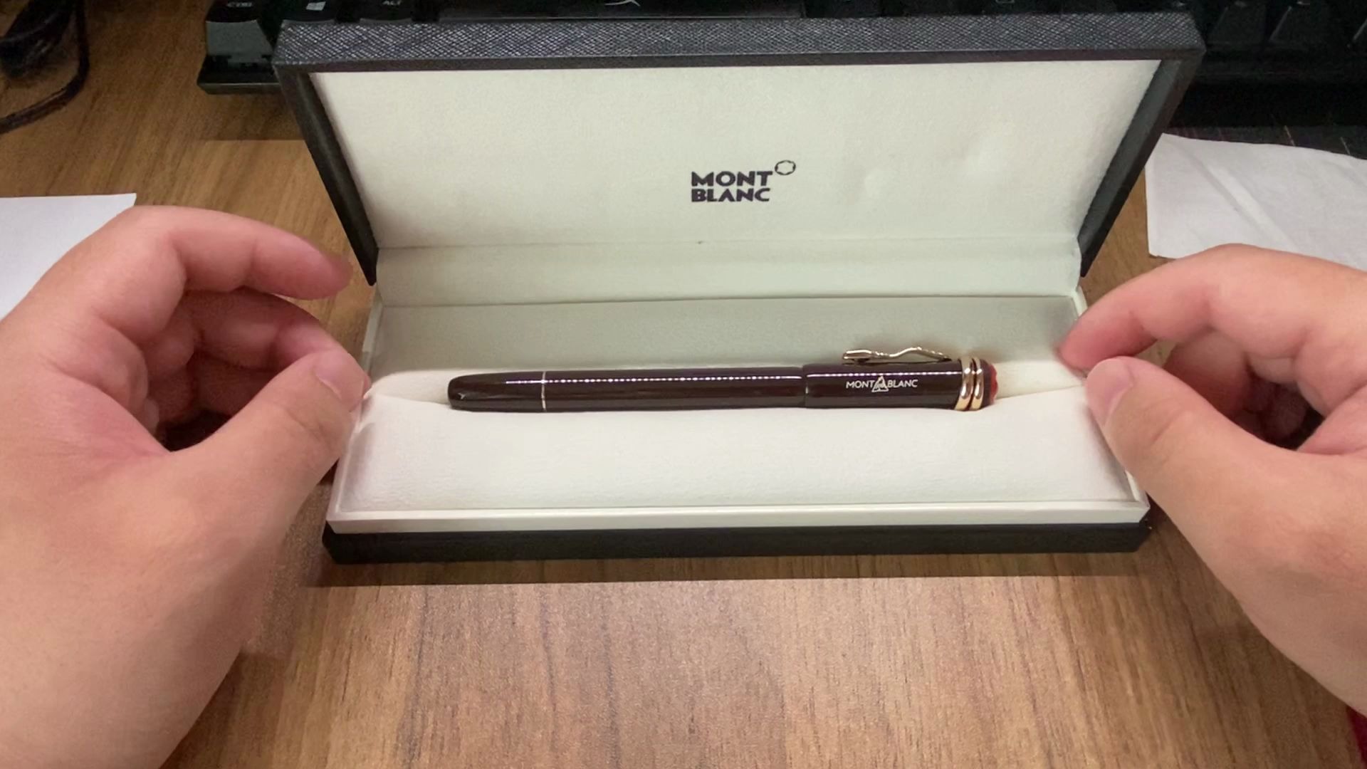 【开箱】万宝龙棕蛇钢笔墨水