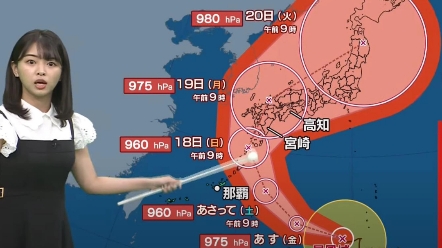 今年第14号台风"南玛都"横扫日本,惊不惊喜意不意外_哔哩哔哩